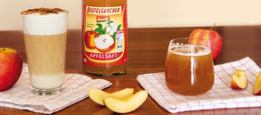 Kaffee und Apfelsaft