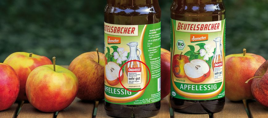 Ökotest "sehr gut" Demeter Apfelessig